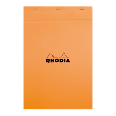 Rhodia Basic Çizgili Bloknot Turuncu Kapak 90g 70 Yaprak A4