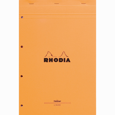 Rhodia Basic Çizgili Bloknot Sarı Sayfa 80g 80 Yp 21x31,8cm