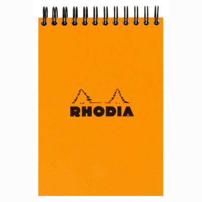 Rhodia Basic Çizgili Bloknot Turuncu Kapak Spiralli 80g 80 Yp A5