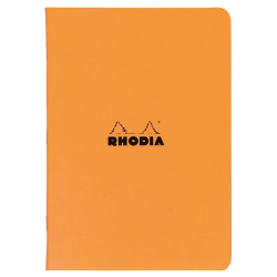Rhodia - Rhodia Basic Çizgili Defter 80g 48 Yaprak A4 Turuncu