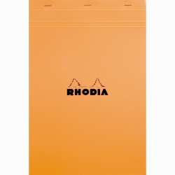 Rhodia - Rhodia Basic Çizgisiz Bloknot Turuncu Kapak 80g 80 Yaprak A4