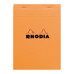 Rhodia - Rhodia Basic Çizgisiz Bloknot Turuncu Kapak 80g 80 Yaprak A5