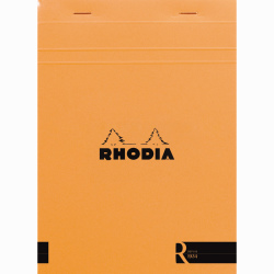Rhodia - Rhodia Basic Çizgisiz Bloknot Turuncu Kapak 90g 70 Yaprak A5