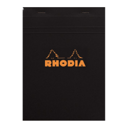 Rhodia - Rhodia Basic Kareli Bloknot Siyah Kapak 80g 80 Yaprak A5