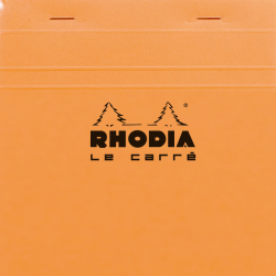 Rhodia - Rhodia Basic Kareli Bloknot Turuncu Kapak 80g 80 Sayfa 14,8x14,8