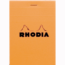 Rhodia - Rhodia Basic Kareli Bloknot Turuncu Kapak 80g 80 Sayfa 8,5x12cm
