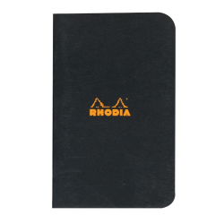 Rhodia - Rhodia Classic Kareli Defter 80g 24 Yaprak 7,5x12cm Siyah