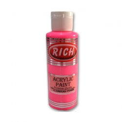 Rich - Rich Akrilik Boya 130ml Floresan Pembe