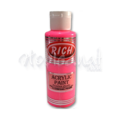 Rich Akrilik Boya 130ml Floresan Pembe