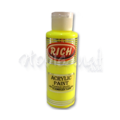 Rich Akrilik Boya 130ml Floresan Sarı