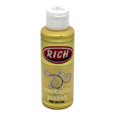 Rich Akrilik Metalik Boya 120ml 720 Altın