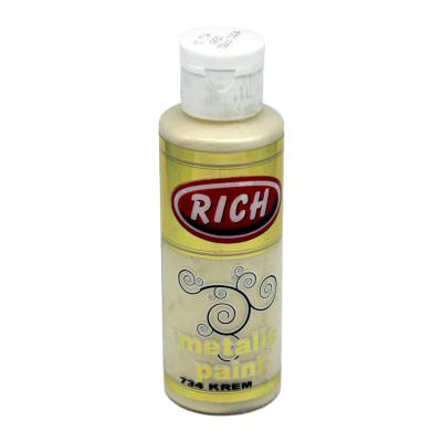 Rich Akrilik Metalik Boya 120ml 734 Krem