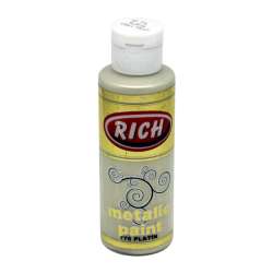 Rich - Rich Akrilik Metalik Boya 120ml 776 Platin