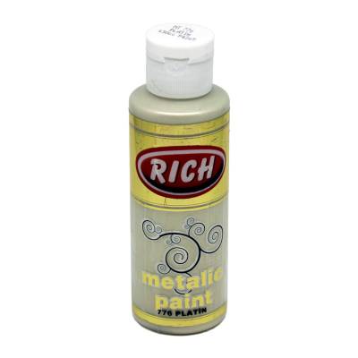 Rich Akrilik Metalik Boya 120ml 776 Platin