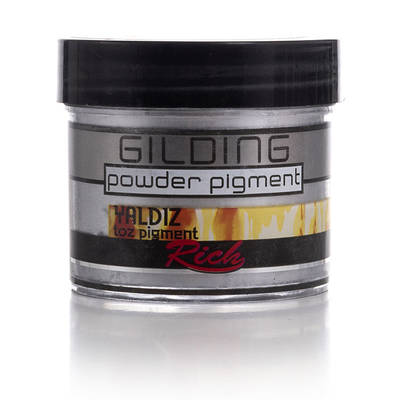 Rich Gilding Powder Yaldız Toz Pigment 60cc 11009 Gümüş