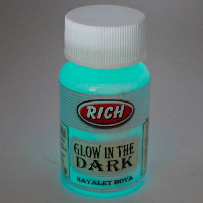 Rich Karanlıkta Parlayan Boya Glow In The Dark 50ml 3002 Natural Turkuaz