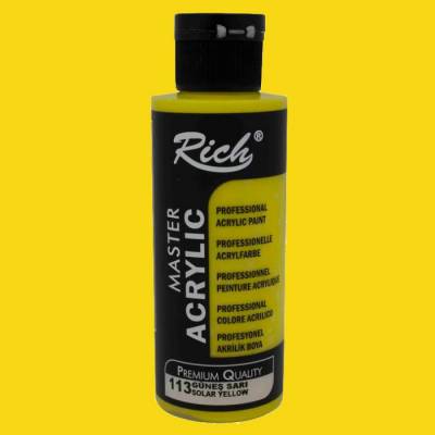 Rich Master Akrilik Boya 120ml 113 Güneş Sarı