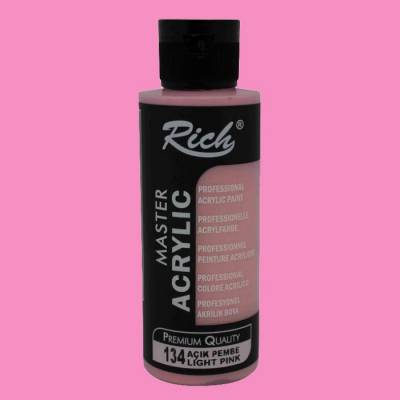 Rich Master Akrilik Boya 120ml 134 Açık Pembe