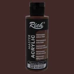 Rich - Rich Master Akrilik Boya 120ml 222 Kızıl Kahve