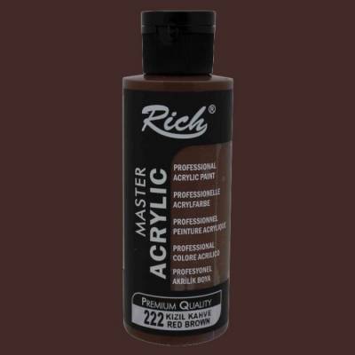 Rich Master Akrilik Boya 120ml 222 Kızıl Kahve