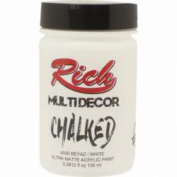 Rich - Rich Multi Decor Chalked Akrilik Boya 100ml 4500 Beyaz