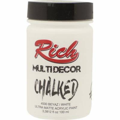 Rich Multi Decor Chalked Akrilik Boya 100ml 4500 Beyaz