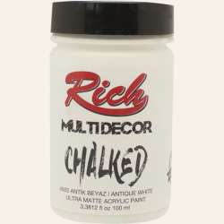 Rich - Rich Multi Decor Chalked Akrilik Boya 100ml 4502 Antik Beyaz