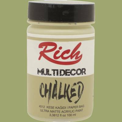 Rich Multi Decor Chalked Akrilik Boya 100ml 4512 Kese Kağıdı