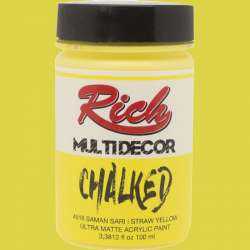 Rich - Rich Multi Decor Chalked Akrilik Boya 100ml 4516 Saman Sarı