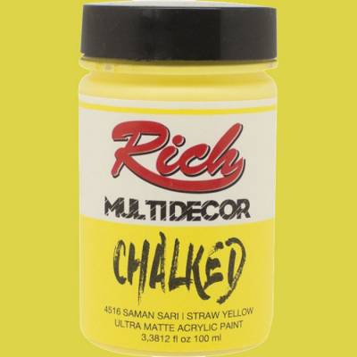 Rich Multi Decor Chalked Akrilik Boya 100ml 4516 Saman Sarı