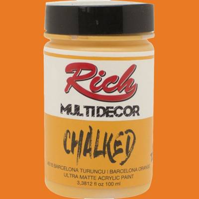 Rich Multi Decor Chalked Akrilik Boya 100ml 4518 Barcelona Turuncu