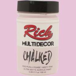 Rich - Rich Multi Decor Chalked Akrilik Boya 100ml 4520 Puslu Pembe