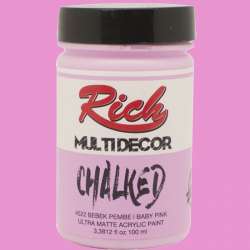 Rich - Rich Multi Decor Chalked Akrilik Boya 100ml 4522 Bebek Pembe