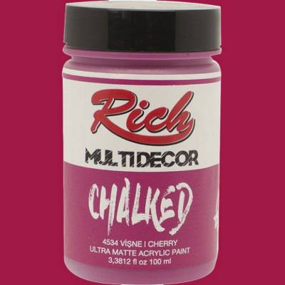 Rich Multi Decor Chalked Akrilik Boya 100ml 4534 Vişne