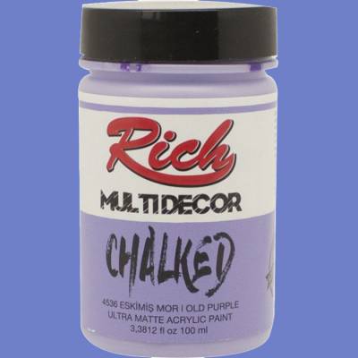 Rich Multi Decor Chalked Akrilik Boya 100ml 4536 Eskimiş Mor