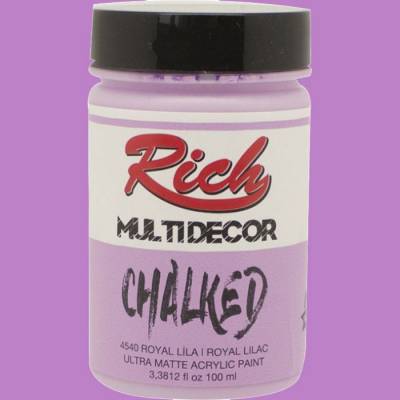 Rich Multi Decor Chalked Akrilik Boya 100ml 4540 Royal Lila