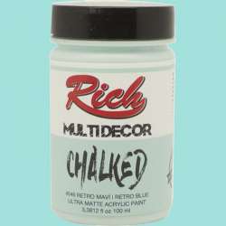 Rich - Rich Multi Decor Chalked Akrilik Boya 100ml 4546 Retro Mavi