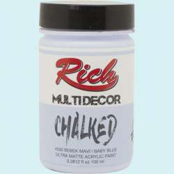 Rich - Rich Multi Decor Chalked Akrilik Boya 100ml 4550 Bebek Mavi