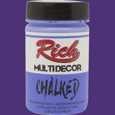 Rich Multi Decor Chalked Akrilik Boya 100ml 4552 Akdeniz Mavi