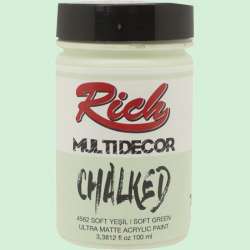 Rich - Rich Multi Decor Chalked Akrilik Boya 100ml 4562 Soft Yeşil