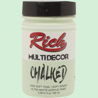 Rich Multi Decor Chalked Akrilik Boya 100ml 4562 Soft Yeşil