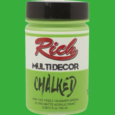 Rich Multi Decor Chalked Akrilik Boya 100ml 4564 Yaz Yeşili