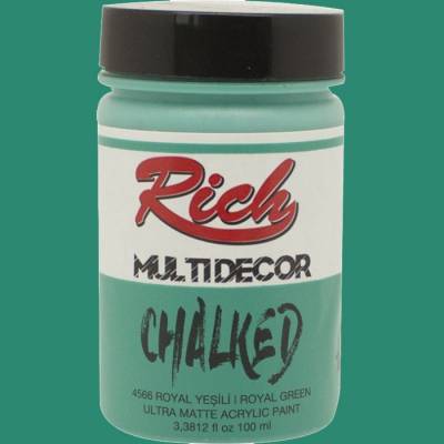 Rich Multi Decor Chalked Akrilik Boya 100ml 4566 Royal Yeşili