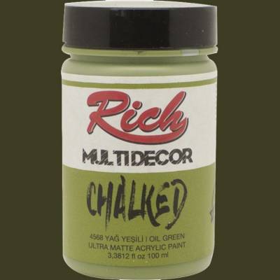 Rich Multi Decor Chalked Akrilik Boya 100ml 4568 Yağ Yeşili