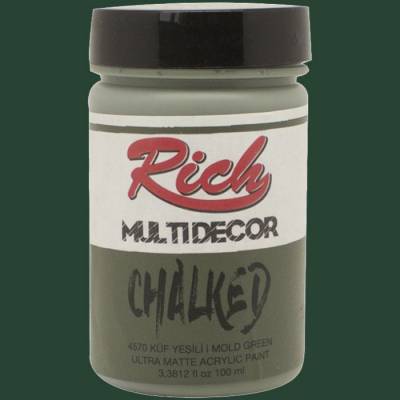 Rich Multi Decor Chalked Akrilik Boya 100ml 4570 Küf Yeşili