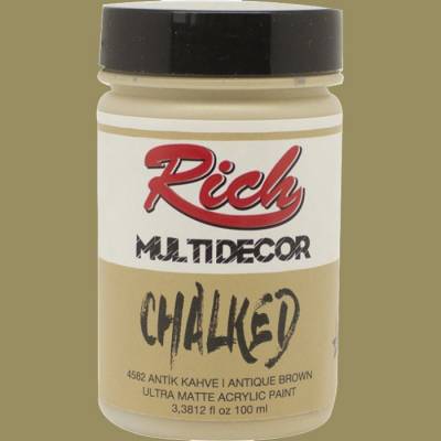 Rich Multi Decor Chalked Akrilik Boya 100ml 4582 Antik Kahve