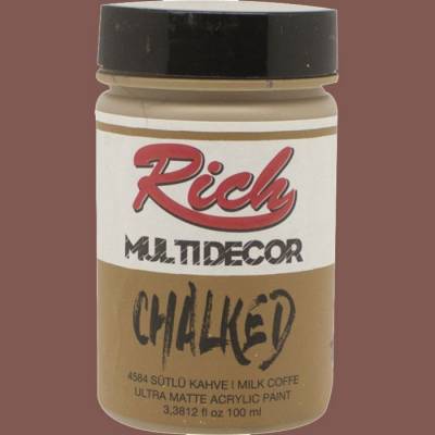 Rich Multi Decor Chalked Akrilik Boya 100ml 4584 Sütlü Kahve