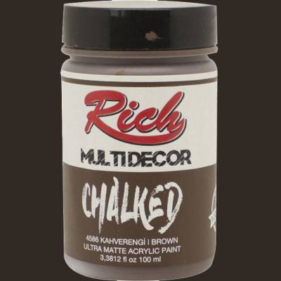 Rich Multi Decor Chalked Akrilik Boya 100ml 4586 Kahverengi