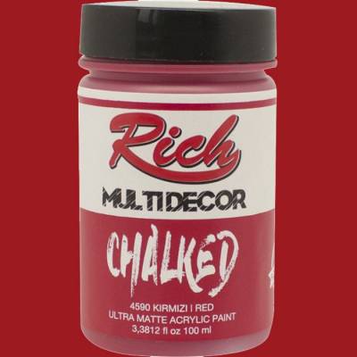 Rich Multi Decor Chalked Akrilik Boya 100ml 4590 Kırmızı