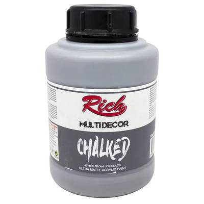 Rich Multi Decor Chalked Akrilik Boya 1750ml 4576 İs Siyah